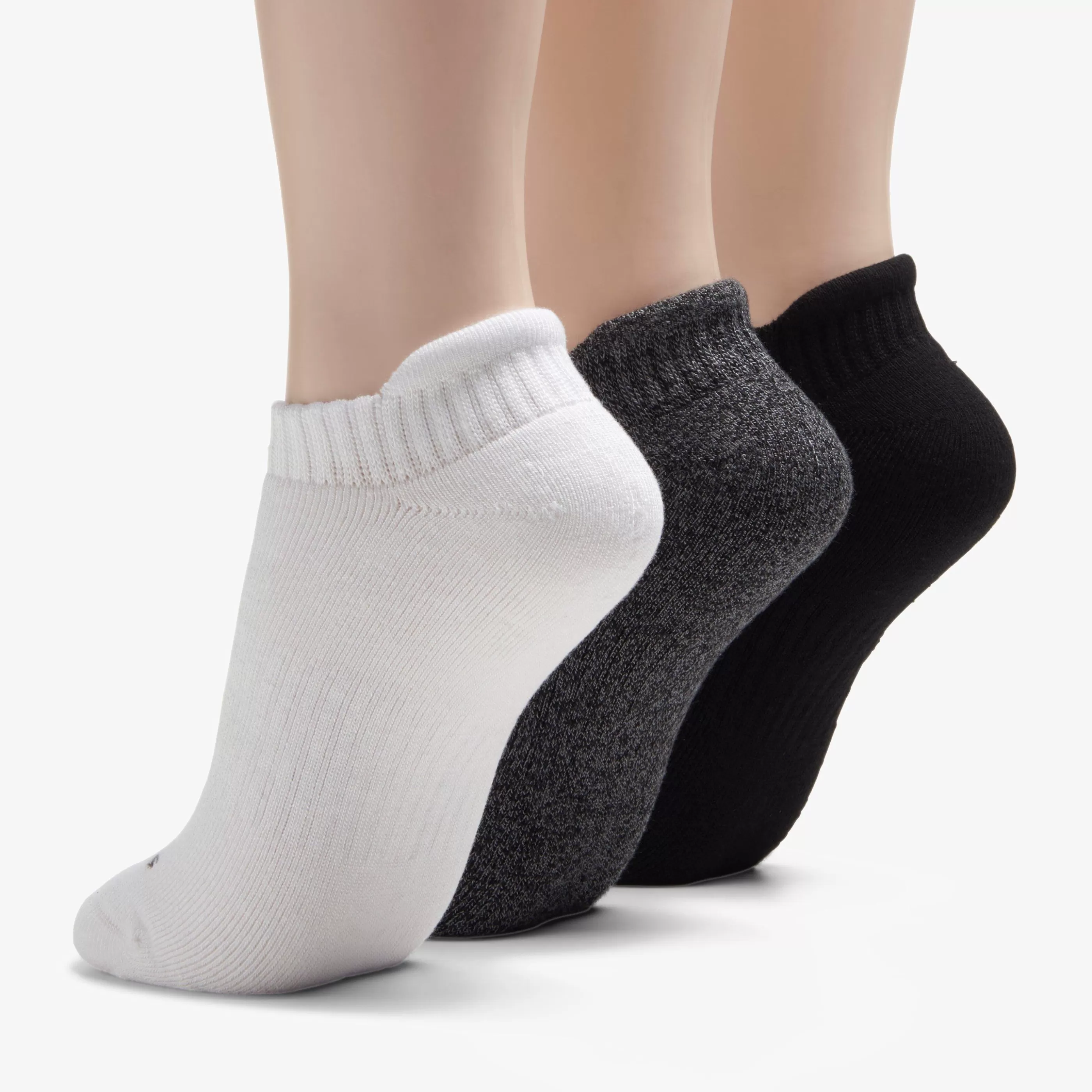 Outlet 3 Pack Solid Athletic Women Accessories | Socks