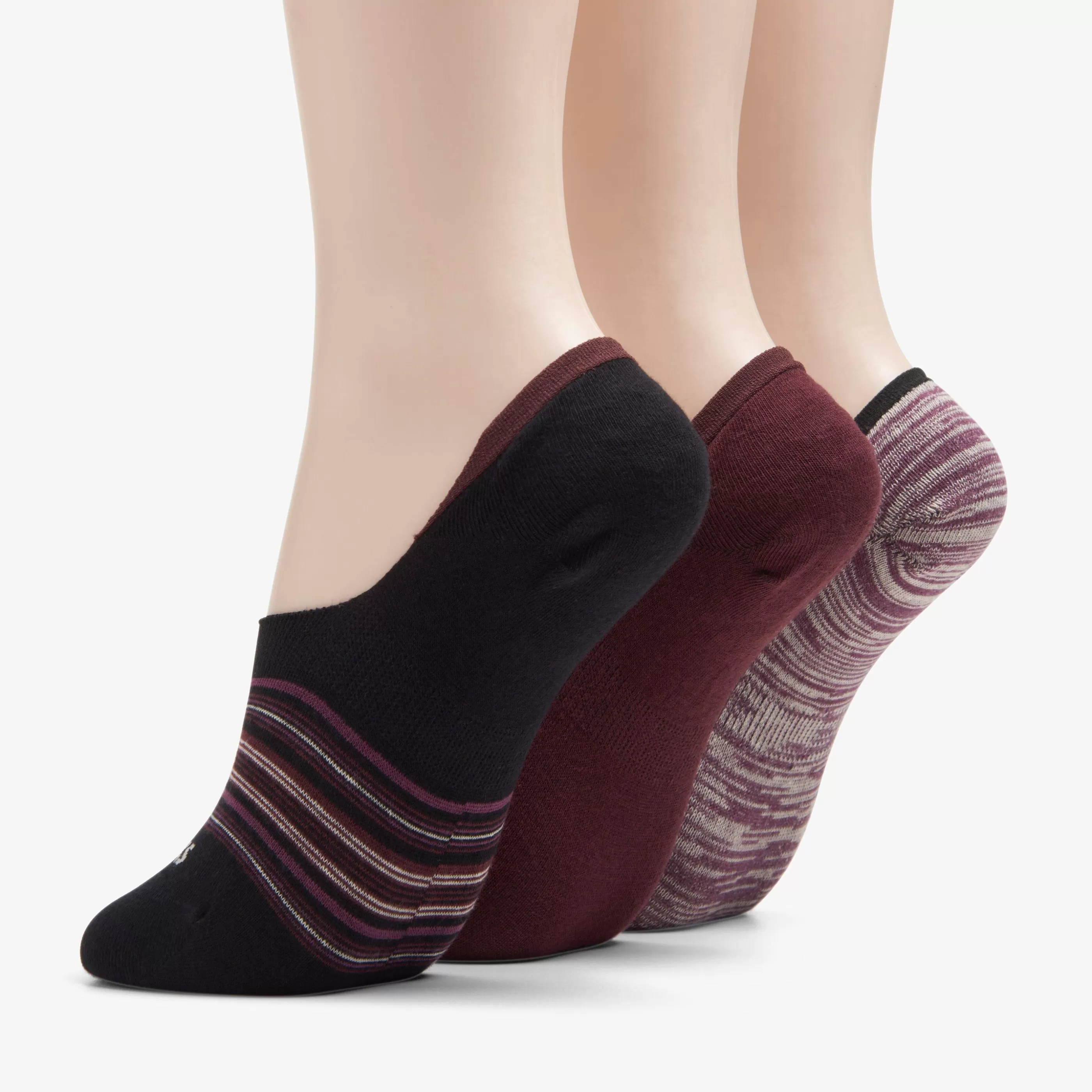 Online Assorted Shoe Liner Burgundy Women Accessories | Socks