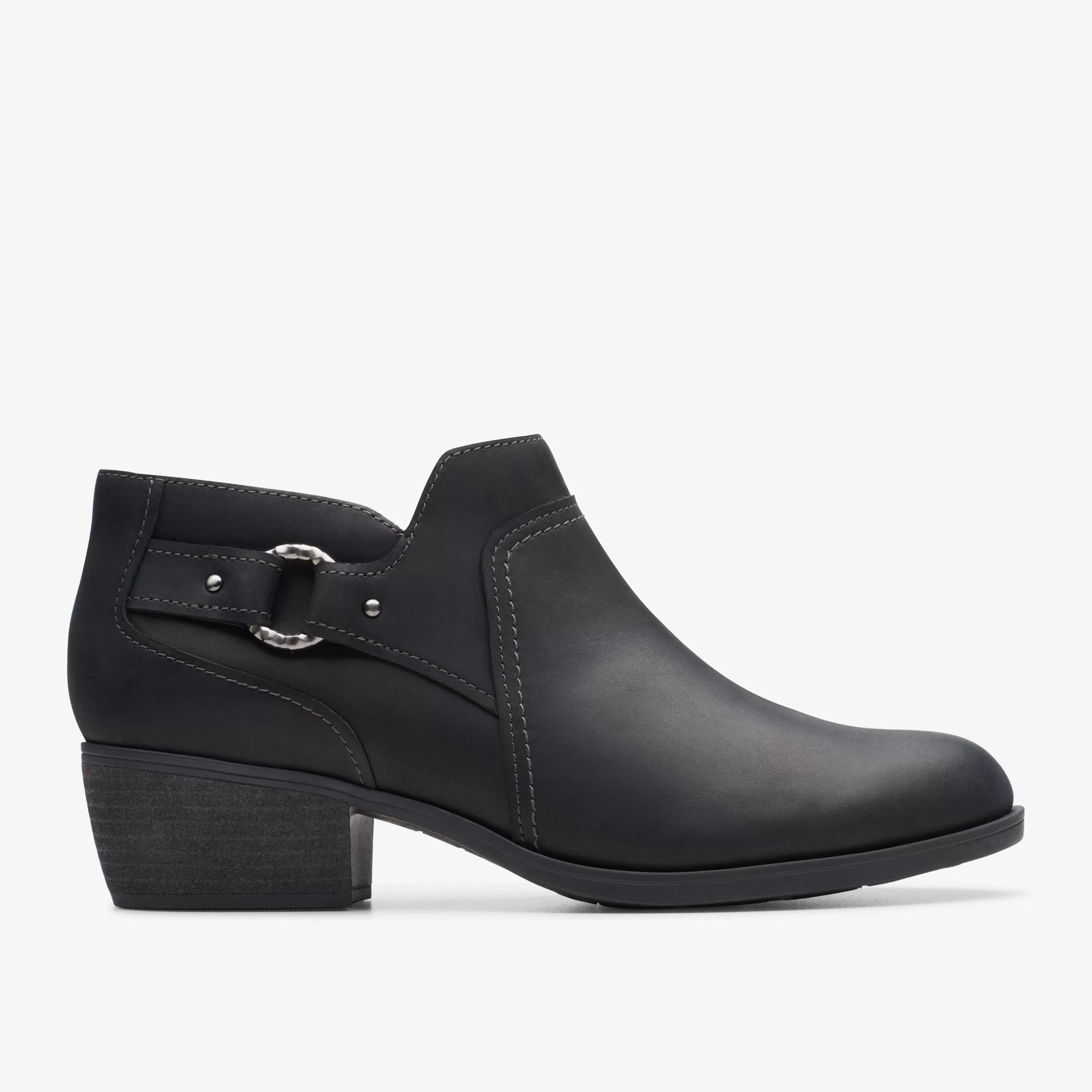 Outlet Charlten Grace Black Oily Leather Women Boots & Booties