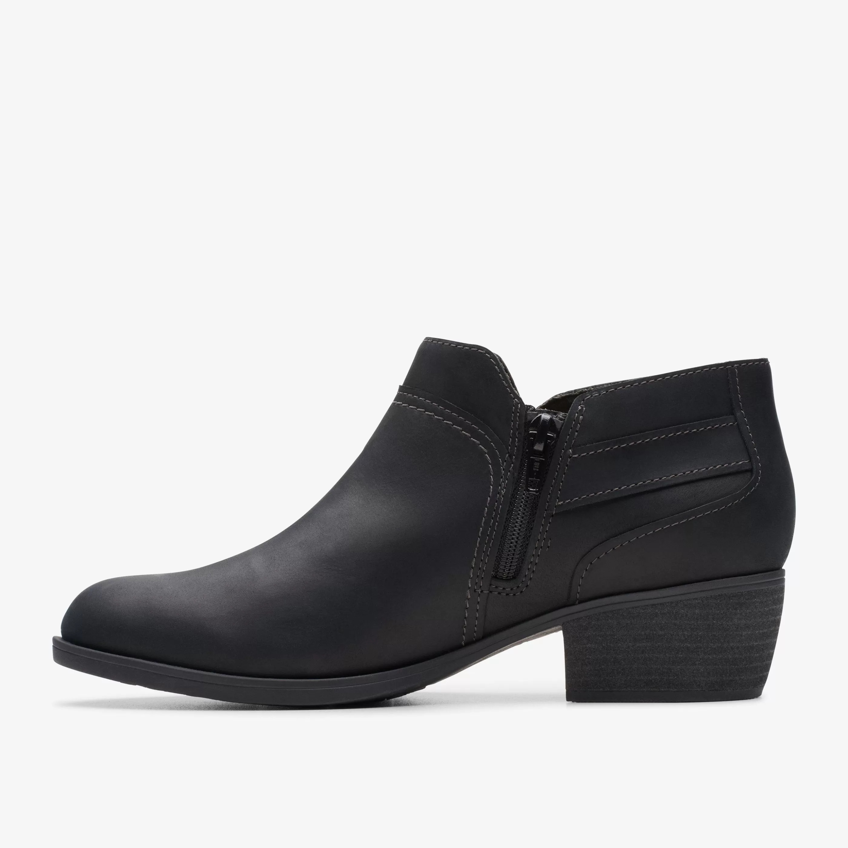 Outlet Charlten Grace Black Oily Leather Women Boots & Booties