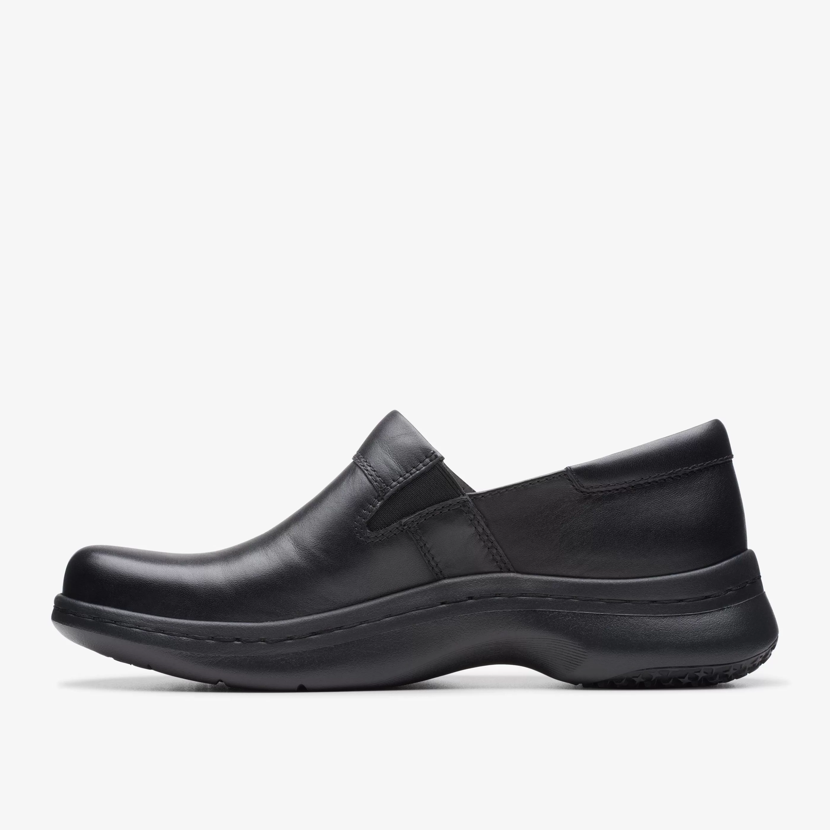 Discount Pro Gem Black Leather Women Slip-Ons | Clogs & Mules