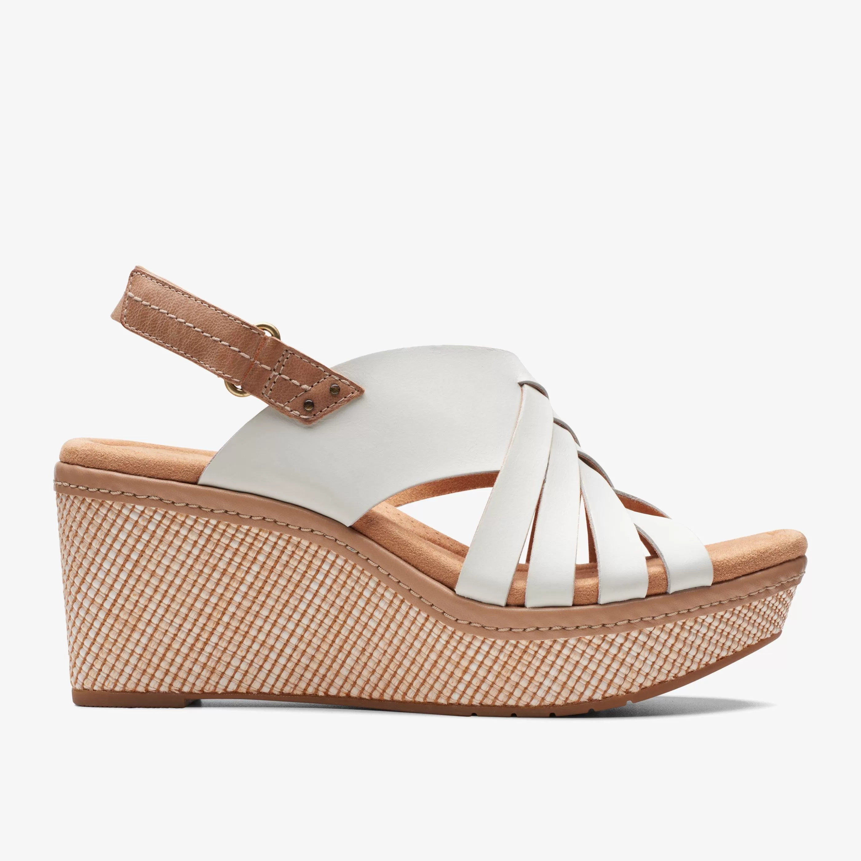 Online Elleri Grace White Leather Women Sandal Preview | Sandals & Flip Flops