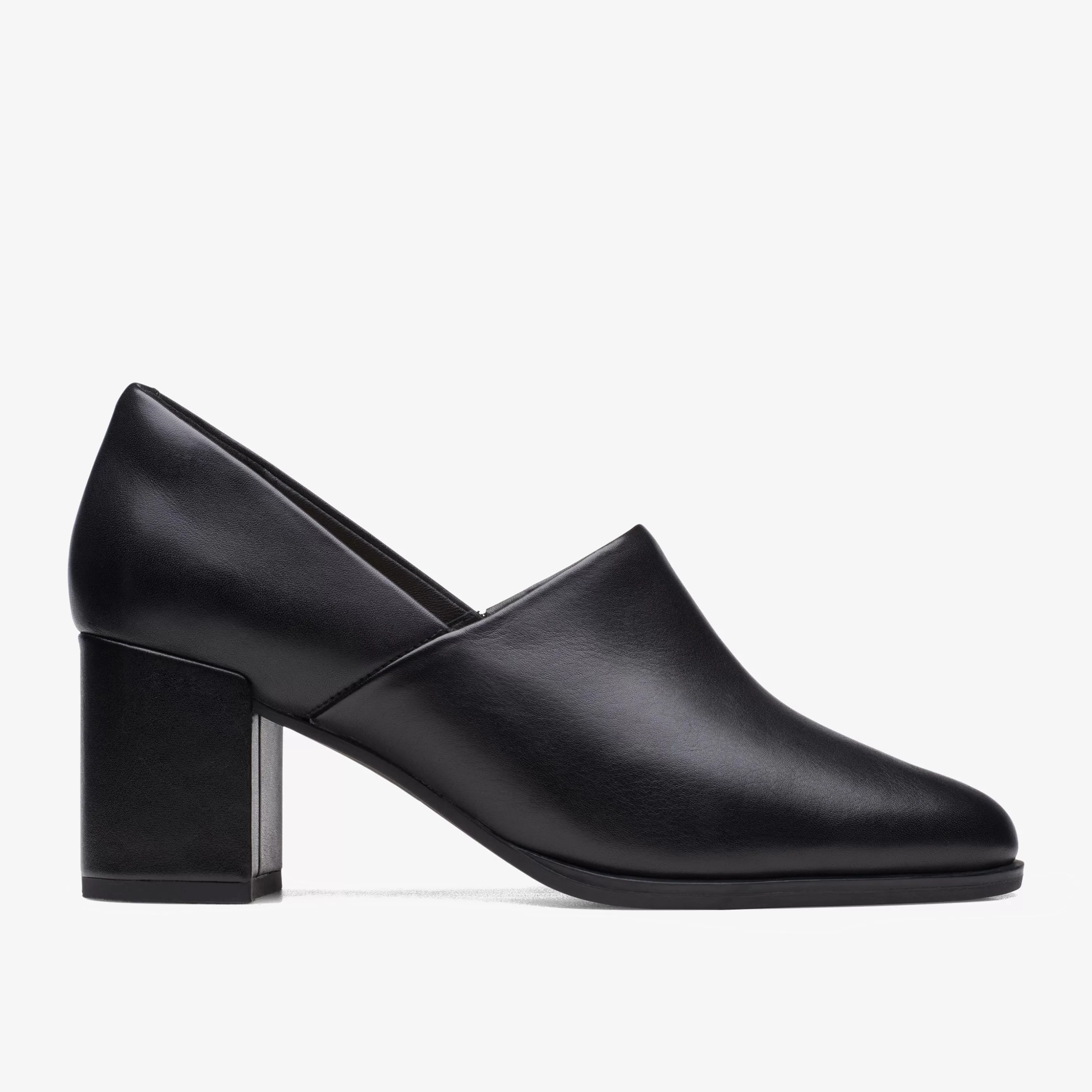 Online Freva 55 Lily Black Leather Women Dress Shoes | Heels & Pumps