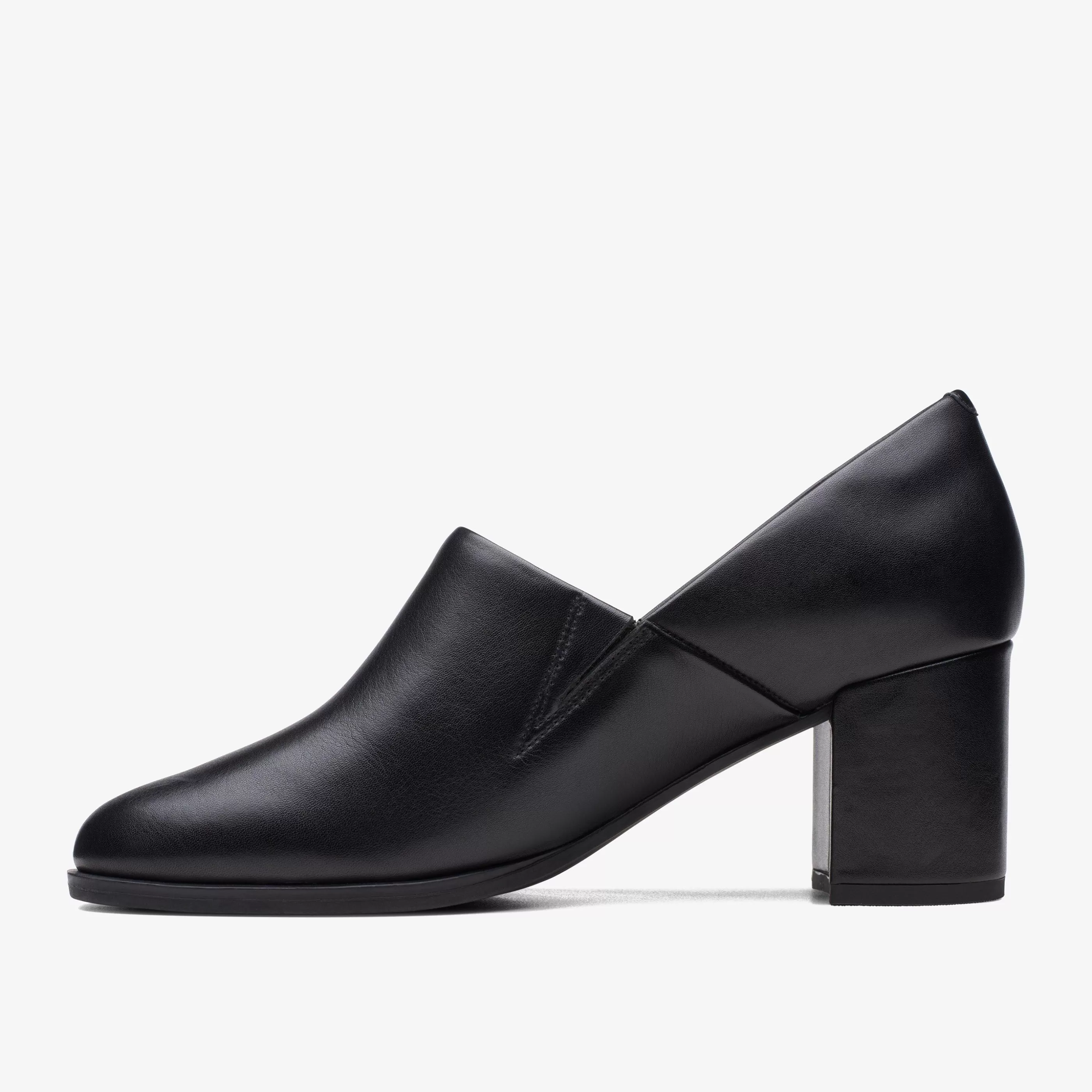 Online Freva 55 Lily Black Leather Women Dress Shoes | Heels & Pumps