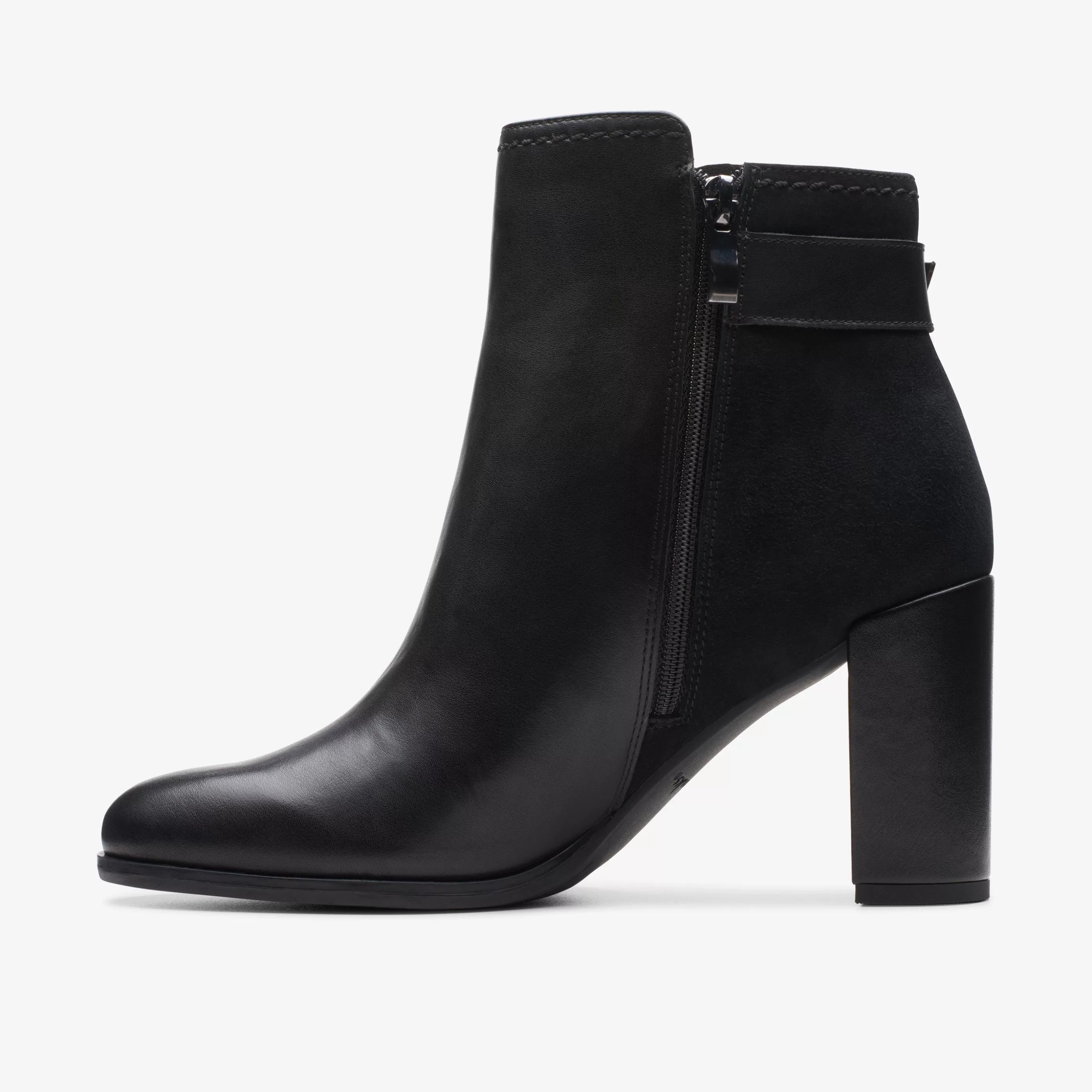 Online Freva 85 Buckle Black Leather Women Boots & Booties | Dress Shoes