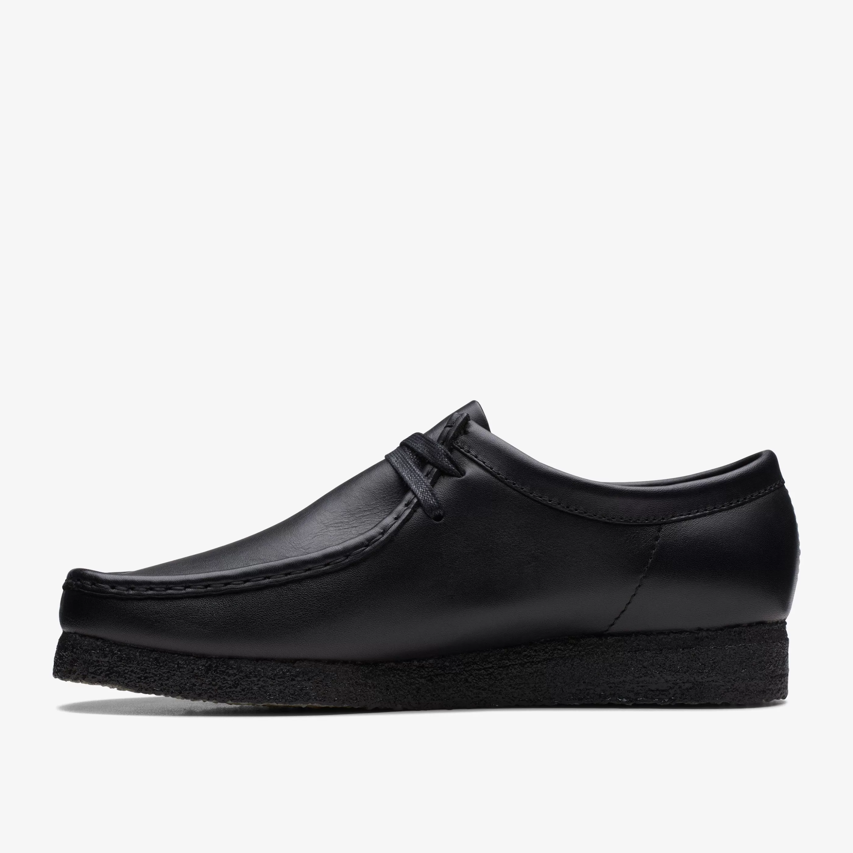 Fashion Wallabee Black Leather Wallabees | Wallabees